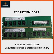 Ram ddr4 ecc Udimm 16gb 8gb bus 2133, 2400, 2666 (ecc unbuffered)