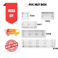 PVC Nut Box PVC Box Surface Nut Box/ Electrical Box / Base 3x3 / 3x7 / 3x10 / 3x12/ 3X6