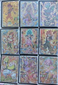 平賣9張4星卡$480 孫悟空超級賽亞人之神 達爾 比達 達洛特 悟吉塔 超宇宙 黃金巨猿 札馬斯合體 象帕 朗姆西 七龍珠英雄卡 金閃卡 SDBH super dragon ball heroes 
