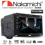 NAKAMICHI NA3600 6.8" WVGA Double DIN Full HD Touch Panel With Bluetooth/USB/AUX AV Receiver Car Stereo Headunit