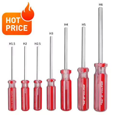 1Pc Hexagon Screwdriver 1.5 /2 /2.5 /3 /4 /5 /6 Mm Flat Head Hex Shank Magnetic Screwdriver Steel Ha