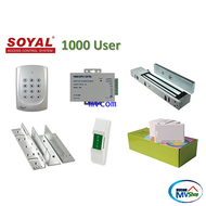 ชุดโปรโมชั่น Access Control SOYAL รุ่น AR-721 From Taiwan พร้อมอุปกรณ์ประตู เครื่องทาบบัตรประตู Soya