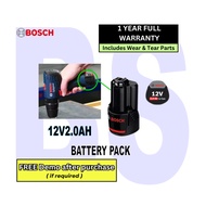 BANSOON BOSCH Battery 12V 2.0Ah. GBA12V 2.0AH. 1600A00F6X. Battery Pack.