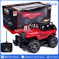 1:24 Rc Remote Control Car Road Vehicle Wheel Off-road Four-way Jeep Toy With Lights Suv 1/16 Radio Electric Dirt Bike Kids 4x4 Toys For Boys Birthday Christmas Gifts Children Mini Four-wheels Buggy Beach Monster Truck