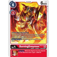 Digimon Card Code BT12-013 - BurningGreymon - Digimon - Uncommon