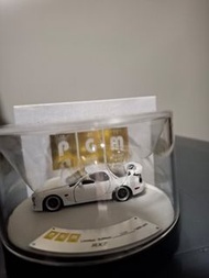 1/64 PGM  豪華版  萬事達 Mazda RX7  全開 模型車