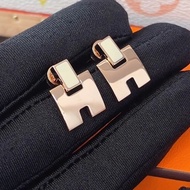 Hermes 愛馬仕 Eileen 玫瑰金耳環