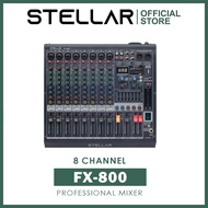 STELLAR FX-800 / Professional Audio Mixer / 8 Channels with Bluetooth