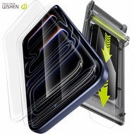 WSKEN 3D Curved Tempered Glass for iPhone 15-17 Series Screen Protector HD Clear Full Coverage With 