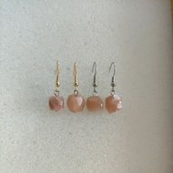 PINK OPAL STONE ERRING (HYPOALLERGENIC)