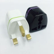 Universal 2 Pin To 3 Pin UK Plug Malaysia Adapter Plug - Colour Random (1 Pcs)