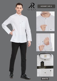 Promo Baju Koko Putih Alraz Lengan Panjang Koko Pria Dewasa Premium
