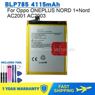 For Oppo ONEPLUS NORD 1+Nord  AC2001 AC2003 BLP785 4115mAh Phone Battery