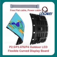 P2.5 P3 P4 LED Waterproof Curved LED Flexible Wall Screen Panel LED Customized shape Display Wave/s 
