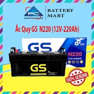 Bình Ắc Quy Nước 12V-220AH Ắc Quy  Ô Tô GS N220