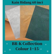 Kain Langsir Blackout Bunga Timbul Bidang 60''/ Curtain Sunblock Embossing Cloth 80%~95% (BR-K1~15)