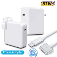 PD USB-C Fast Charging Power Adapter, Portable 87W Charger Compatible with Apple MacBook Pro and Air