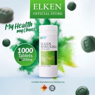 [Kedai Rasmi] Elken Spirulina Tablet 1000 Tablets 200mg 爱康蓝藻 Superfood Imuniti Tenaga