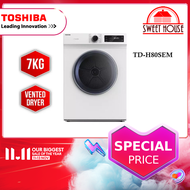 [READY STOCK] Toshiba Dryer 7Kg Sensor Dry TD-H80SEM [10 Years Motor Warranty]