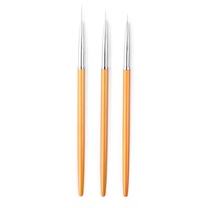 3Pcs/Set Nail Art Brush 3d Nail Tips Liner Drawing Painting Pen