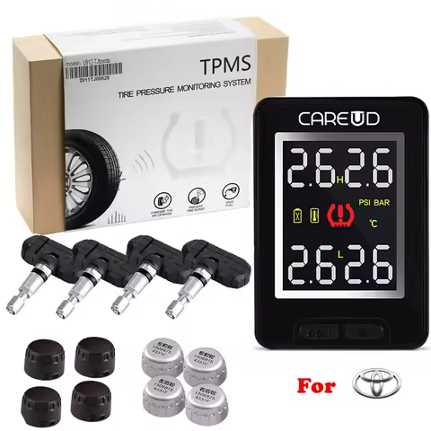 CAREUD U912 For Toyota Tire Pressure Monitor Wireless Internal External Sensors High Sensitivity Aut