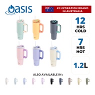 Oasis Stainless Steel Insulated Commuter Travel Tumbler 1.2L With Handle & Straw | Thermal Splash Pr