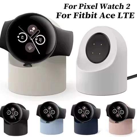For Google Pixel Watch 2 Silicone Charge Holder Cable Hole Charging Support Charger Bracket For Goog