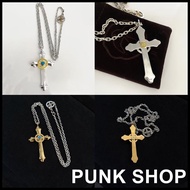 GOROS Necklace 925 Silver Classic Cross Silver Gold Necklace 0304