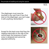 NEX 34 mm Diameter Microphone Large Diaphragm Cartridge Core Capsule For MIC Studio