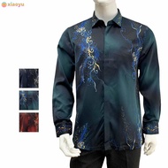 90654 (New Release) Bentop Baju Batik Kemeja Long Sleeve Baju Batik Lengan Panjang Slim Fit Cutting