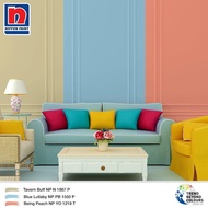 NIPPON PAINT (INTERIOR) 1LT / 5LT TAVERN BUFF NP N 1867P / BLUE LULLABY NP PB 1550P / BEING PEACH NP YO 1219T