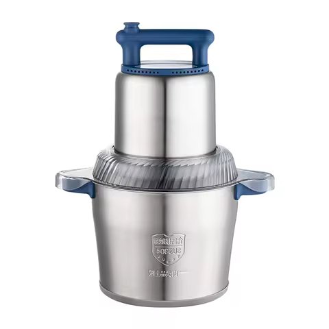 Professional 6L Commercial Meat Grinder, Industrial Grade Stainless Steel, 2-Speed Adjustable 1200W 