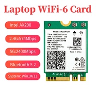Intel AX200 WiFi adapter 2974Mbps laptop M.2 WiFi 6 wireless network card Bluetooth  adapter5.2