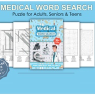 [C502] Medical Word Search Puzzle Book (PDF Version) – 50+ Fun & Challenging Puzzles for Adults | Pr