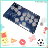 WU Fight Stick Arcade Joystick Controller Keyboard Mechanical Button for PC