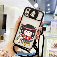 [SSKG03] SOFTCASE SLIDE TALI SLING MOTIF LUCU FOR REALME 5 5i 6 7 REALME 7i C17 8 5G 8 PRO 9i C11 C1