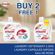 [Buy 2 Free 1] Dynamo Detergent 2.5kg + 52pcs Laundry Capsule FREE 2.5kg