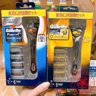 GILLETTE FUSION SHAVER 6 GENUINE BLADE