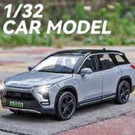 Diecast Miniature Electric Car Nio Es8 Scale 1:32 Alloy Metal Body