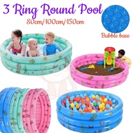 **READY STOCK**3 Rings Inflatable Swimming Pool Kolam Renang Budak Kolam Mandi budak Renang Bulat 3r
