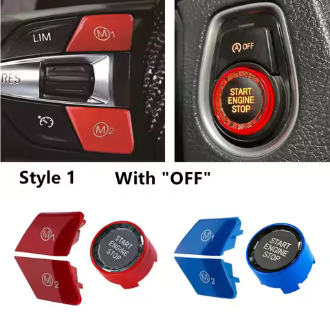 Car Steering Wheel M1 M2 Button Start Engine Switch Replace Fit For BMW M3 M4 M5 M6 X5M X6M F10 F15 