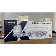 NEW KABOLITE 5801 1/14 Scale RC Metal Tractor Truck With Trailer 4x4 RC Toys Painted Assembled Cars