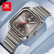 OPK นาฬิกาสำหรับผู้ชายปฏิทินสเตนเลสแฟชั่นแบรนด์ดั้งเดิมกันน้ำ2024นาฬิกาควอตซ์ลูมินัสการรับประกัน1ปี