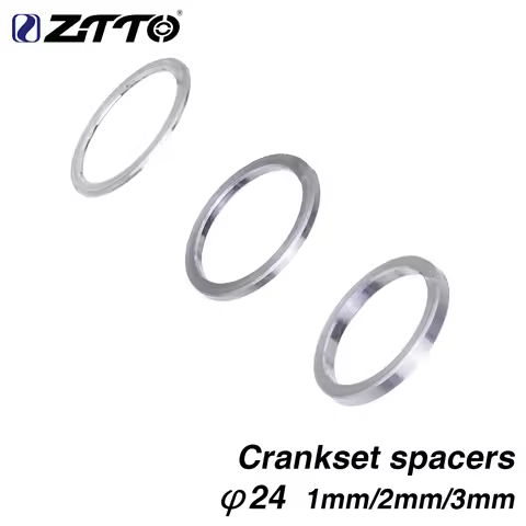ZTTO MTB Road Bike Bottom Bracket Washer 1mm 2mm 3mm Axle Washer Crankset Spacer BB Washer Aluminium