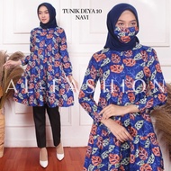 TUNIK DEYA LD 100CM TUNIK DEYA KATUN ADEM TUNIK CANTIK REMAJA DEWASA ATASAN BAJU MUSLIM WANITA 26101