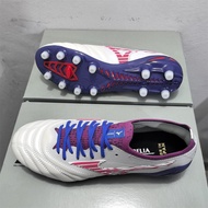 New FG Football Shoes 39-45EUR Men's Outdoor Leather White Purple Sports Match Boots