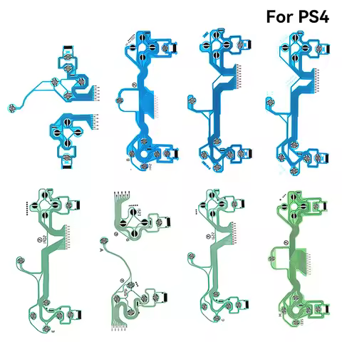 Replacement Buttons Ribbon Circuit Board for PS4 Dualshock 4 Pro Slim Controller Conductive Film Key
