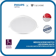 Philips Meson Scene Switch LED Downlight 3 Colors (Tri-colors) switch with regular switch