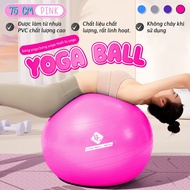 [75cm] WITHOUT PUMP Plain yoga gym air ball, High quality anti-explosion yoga ball 75cm