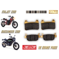 CMC DAYTONA VX BRAKE PADS ITALJET 250I BUCCANEER 250 GOLD QUALITY